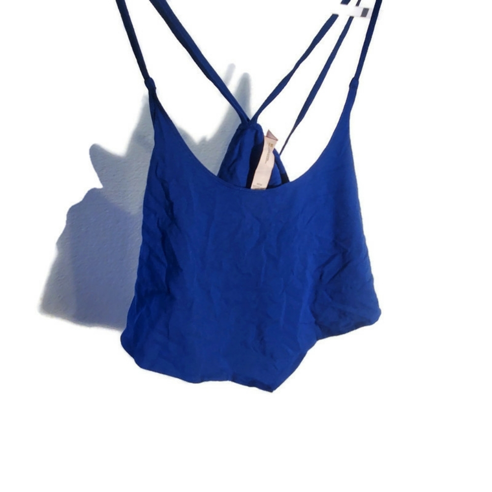Victoria Secret Blue Crop Top Sz Medium M